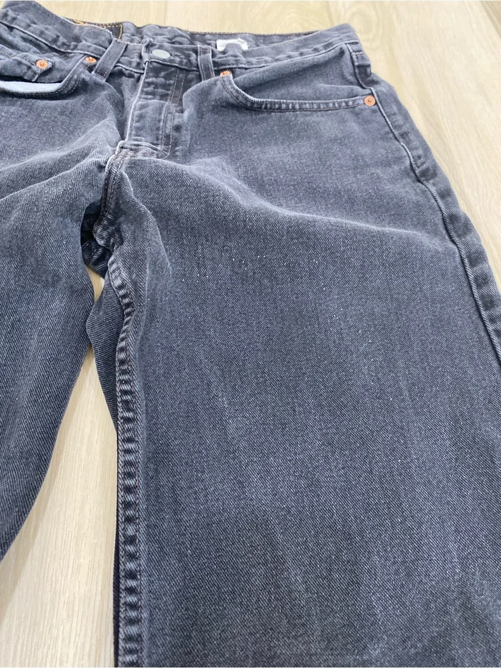 VTG Levi's 550 Black Mens 32x34 (30x33) Relaxed Fit 90s Faded Grunge Skater